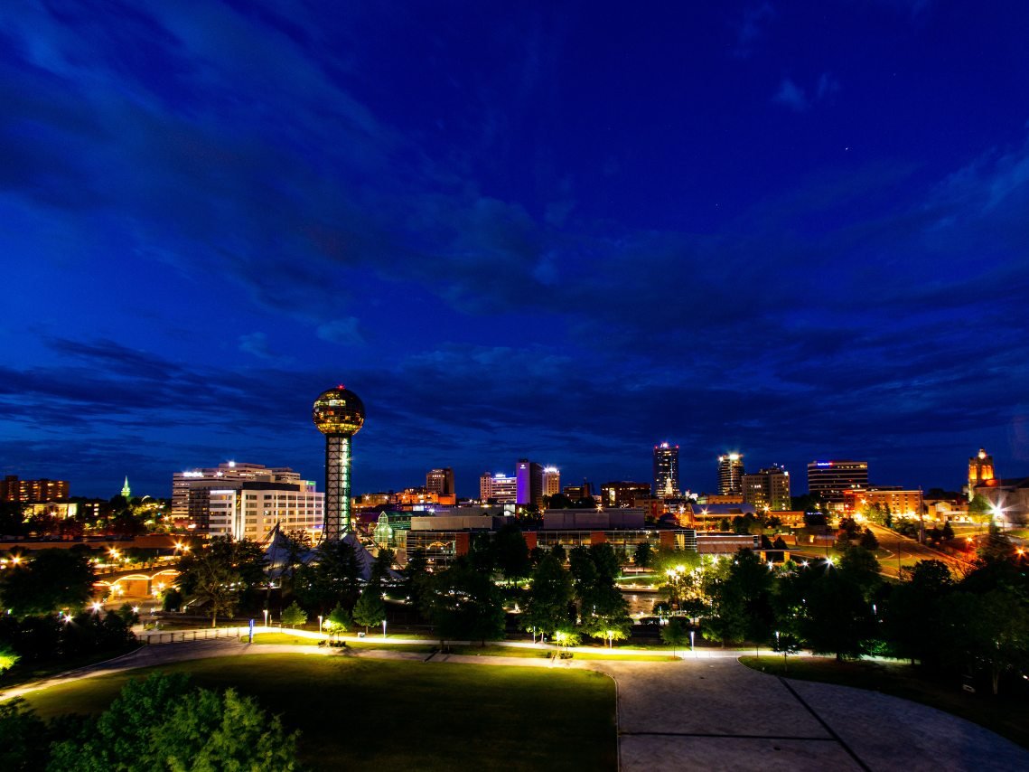 Knoxville skyline.